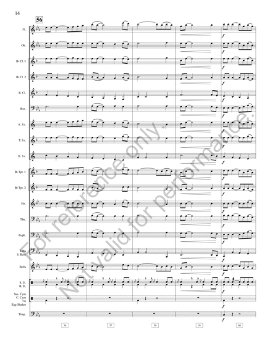 Pioneer Ballads Pioneer Ballads Concert Band scores gallery preview page 15