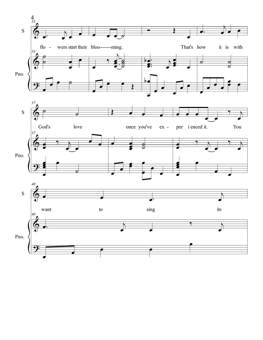 Pass It On Piano, Vocal scores gallery preview page 5