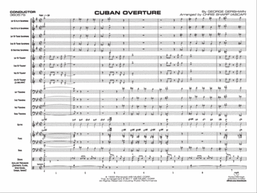 Cuban Overture: Score Jazz Ensemble scores gallery preview page 3