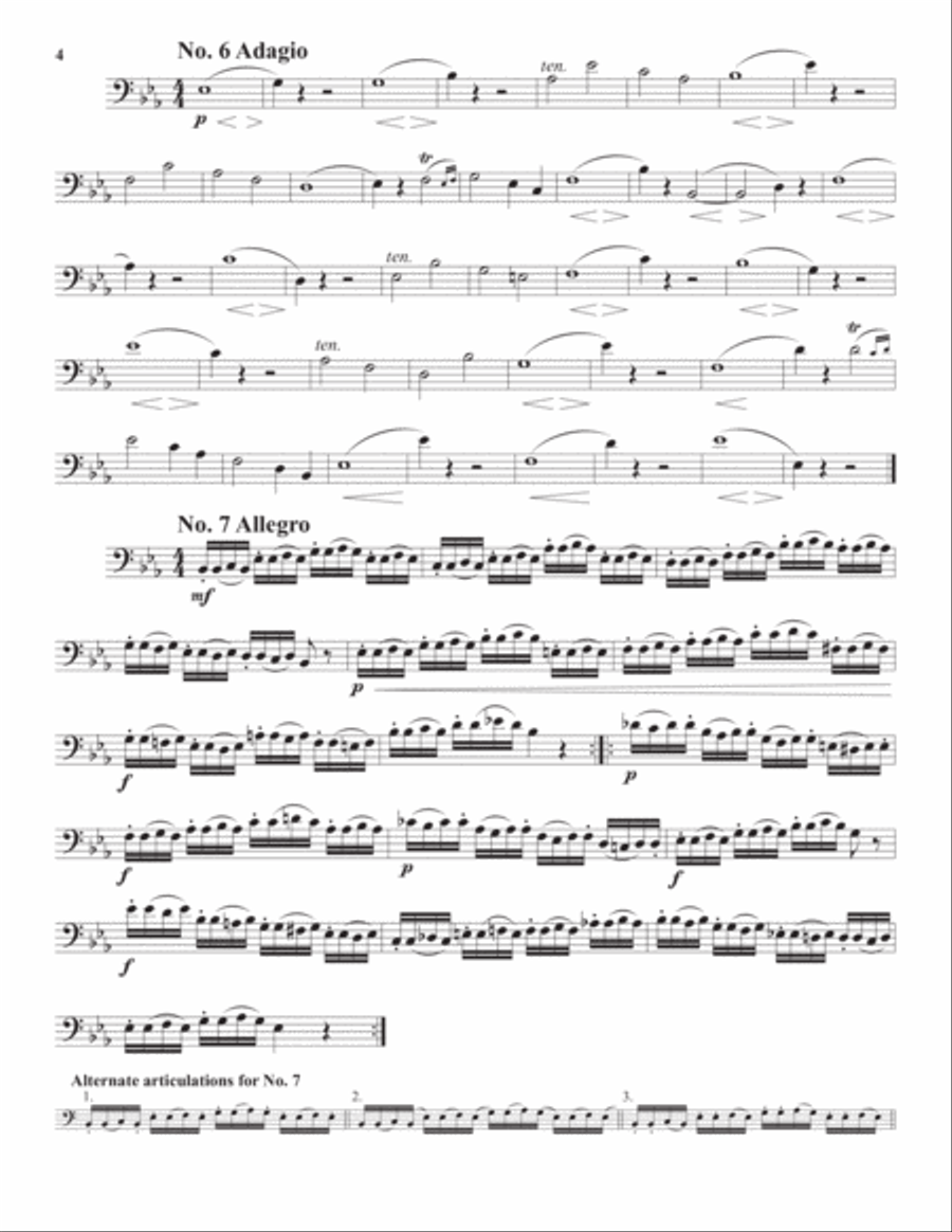60 Etudes for High Tuba or Euphonium Euphonium scores gallery preview page 5