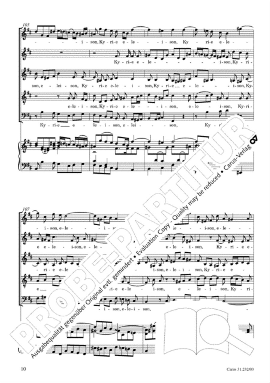 B Minor Mass, BWV 232 (Messe in h-Moll) SSATB scores gallery preview page 15