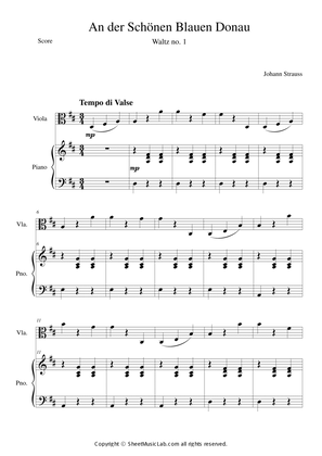 Book cover for An der Schonen Blauen Donau, Op. 314 Waltz No.1