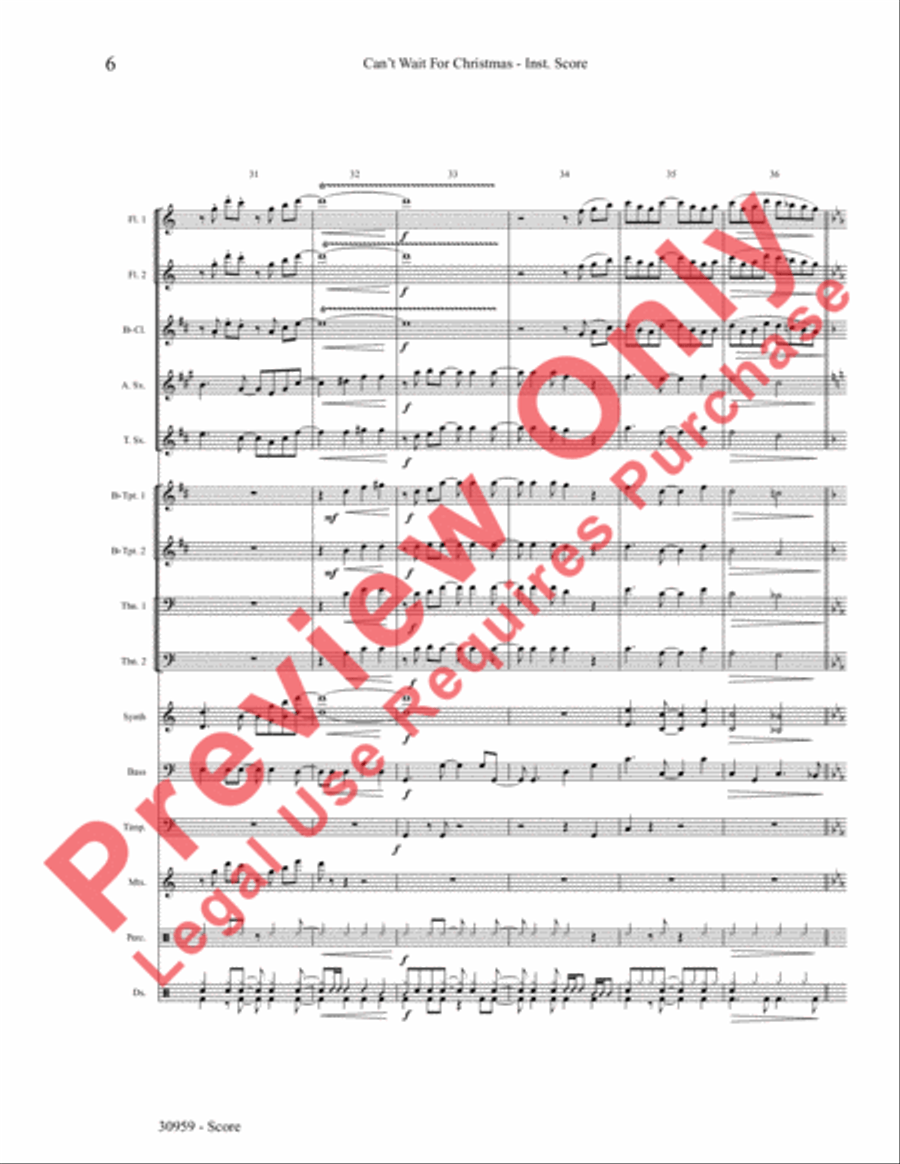 Can't Wait for Christmas Choir scores gallery preview page 7