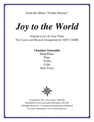Book cover for Joy to the World - Chamber Ensemble with Harp, Flute, Violin, Cello, Voice