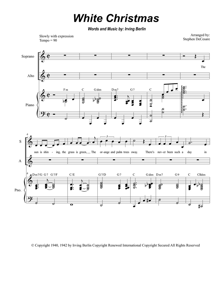 White Christmas White Christmas SA scores gallery preview page 1