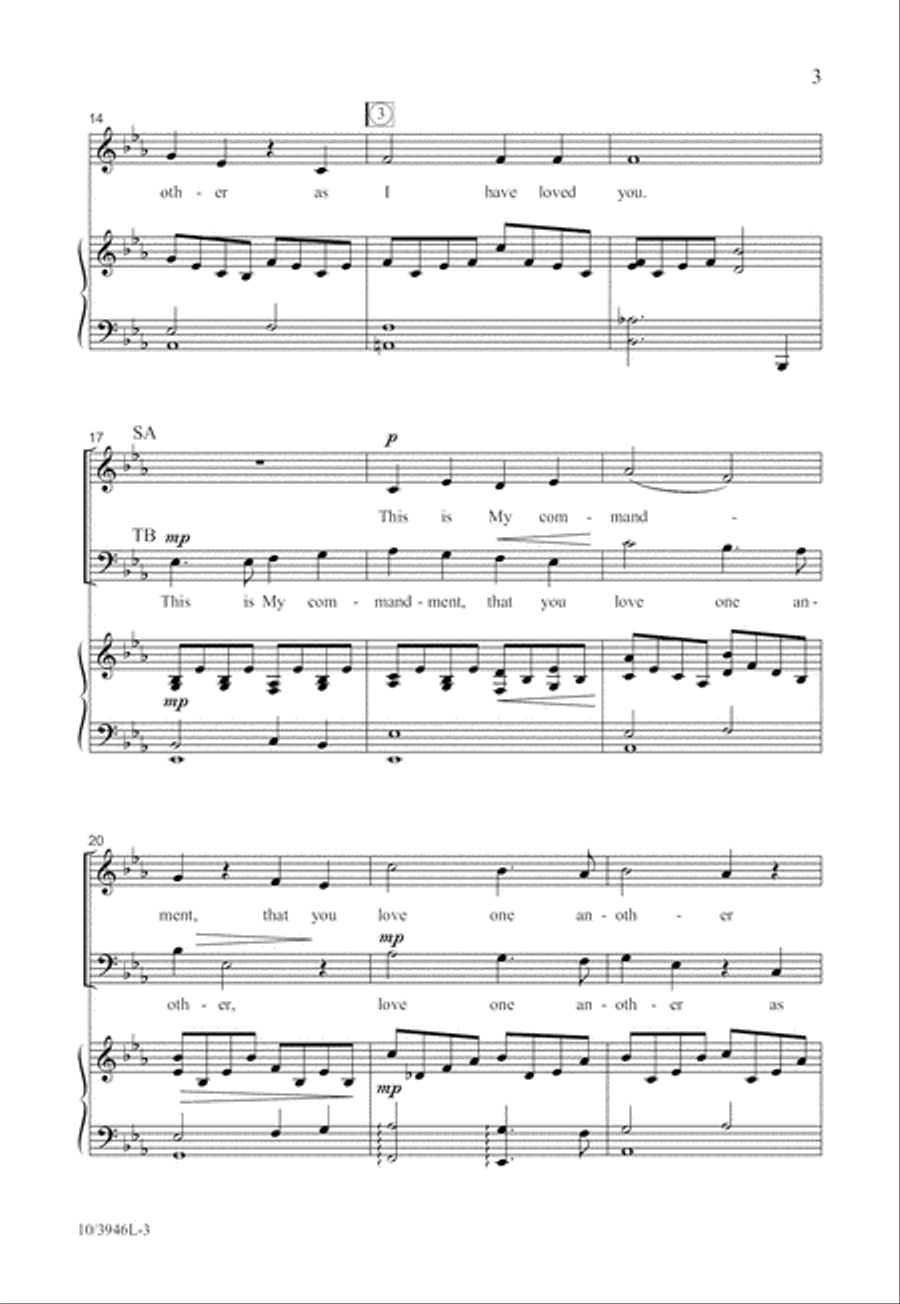 This Is My Commandment 4-Part scores gallery preview page 4