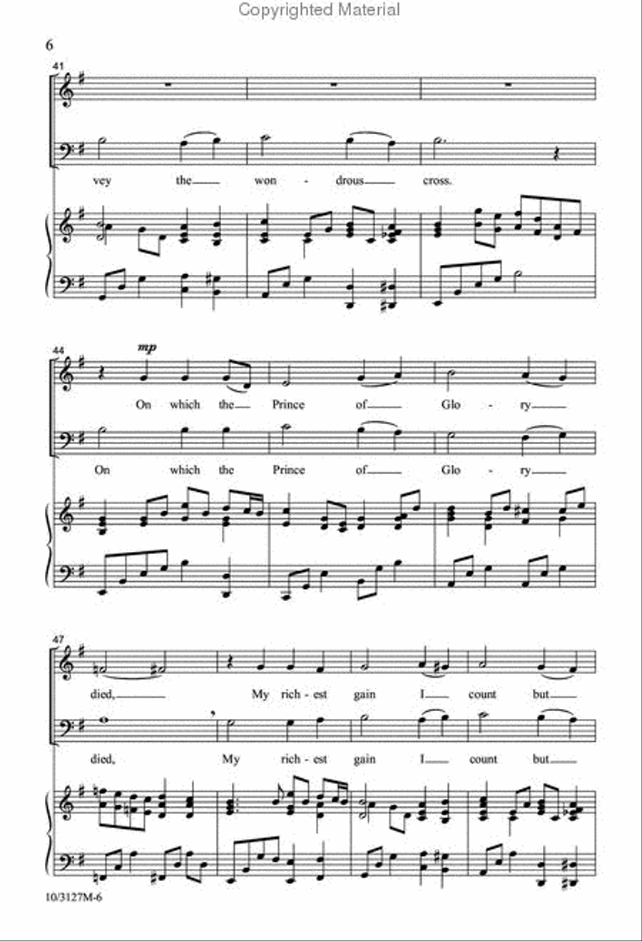 Power of the Cross Power of the Cross 4-Part scores gallery preview page 6