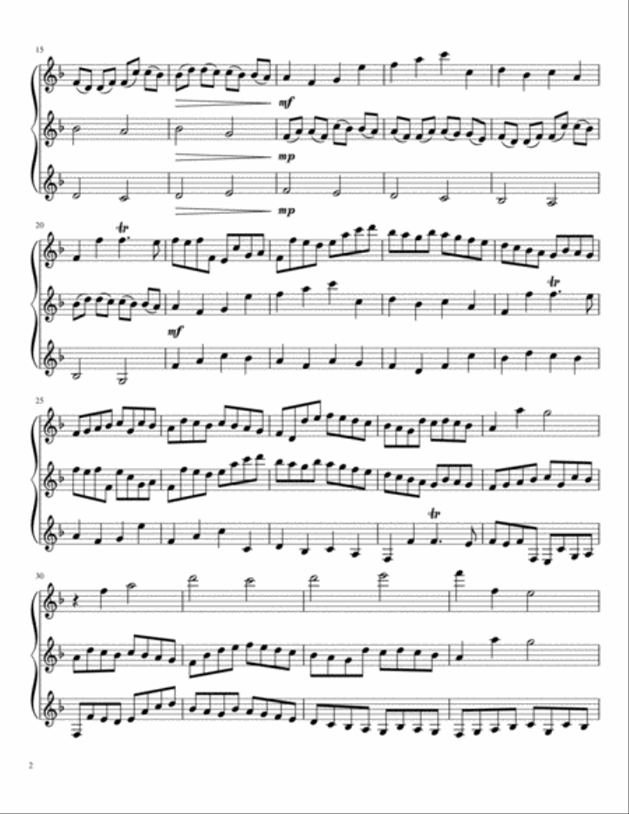 Pachelbel Canon for Clarinet Trio Pachelbel Canon for Clarinet Trio Clarinet Trio scores gallery preview page 2