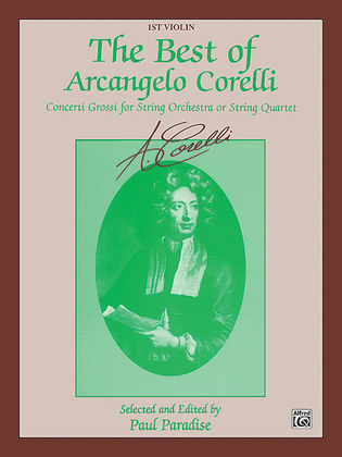 Book cover for Best Of Arcangelo Corelli - 1st Violin