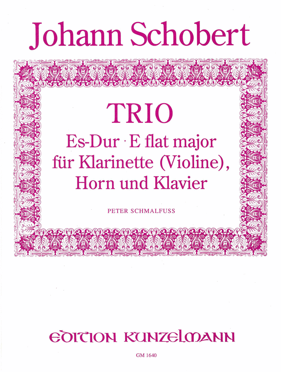 Trio for clarinet (or violin), horn and piano Clarinet scores gallery preview page 1