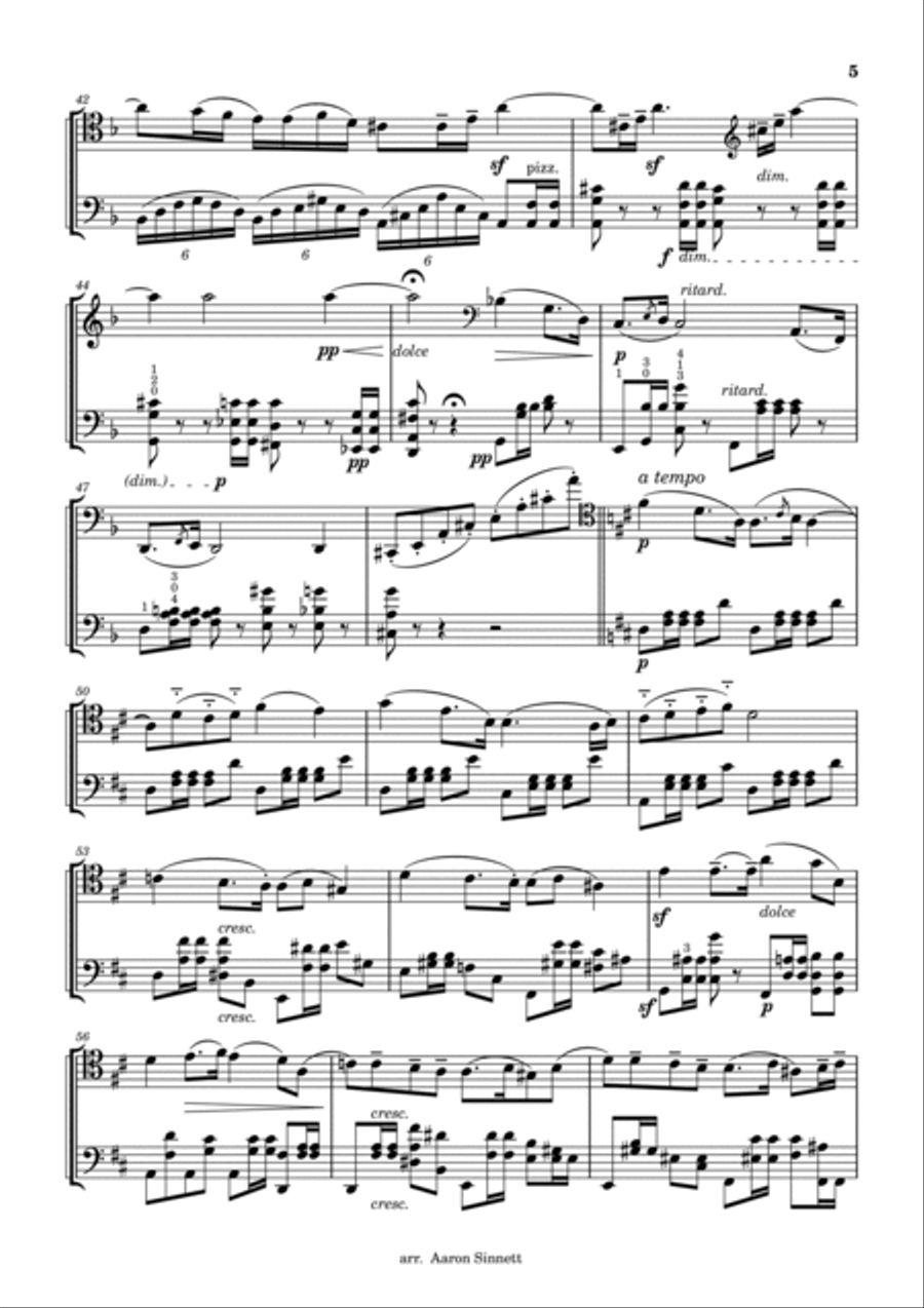 Lied Ohne Worte (Song Without Words) String Duet scores gallery preview page 5