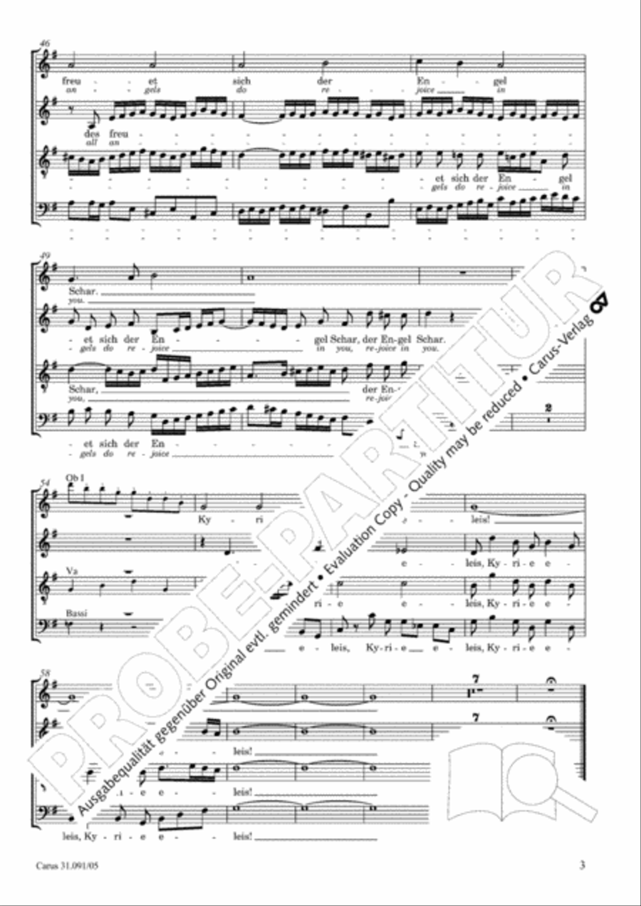 All praise to you, Lord Jesus Christ (Gelobet seist du, Jesu Christ) 4-Part scores gallery preview page 4