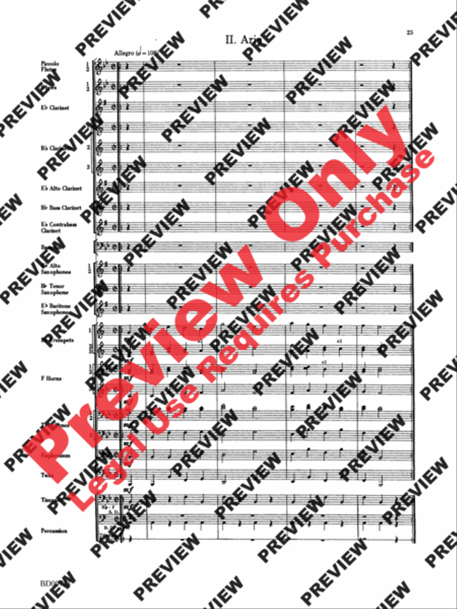 Water Music Suite Water Music Suite Concert Band scores gallery preview page 25