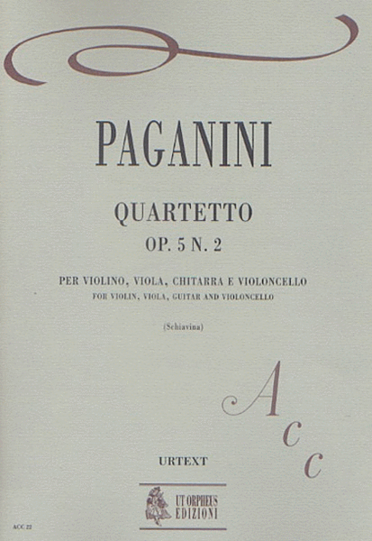 Quartet Op. 5 No. 2 for Violin, Viola, Guitar and Violoncello