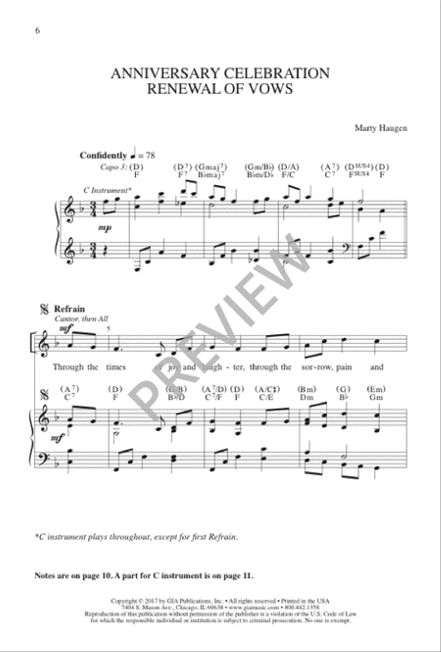 Love That Deepens with the Years - SAB edition 3-Part scores gallery preview page 7