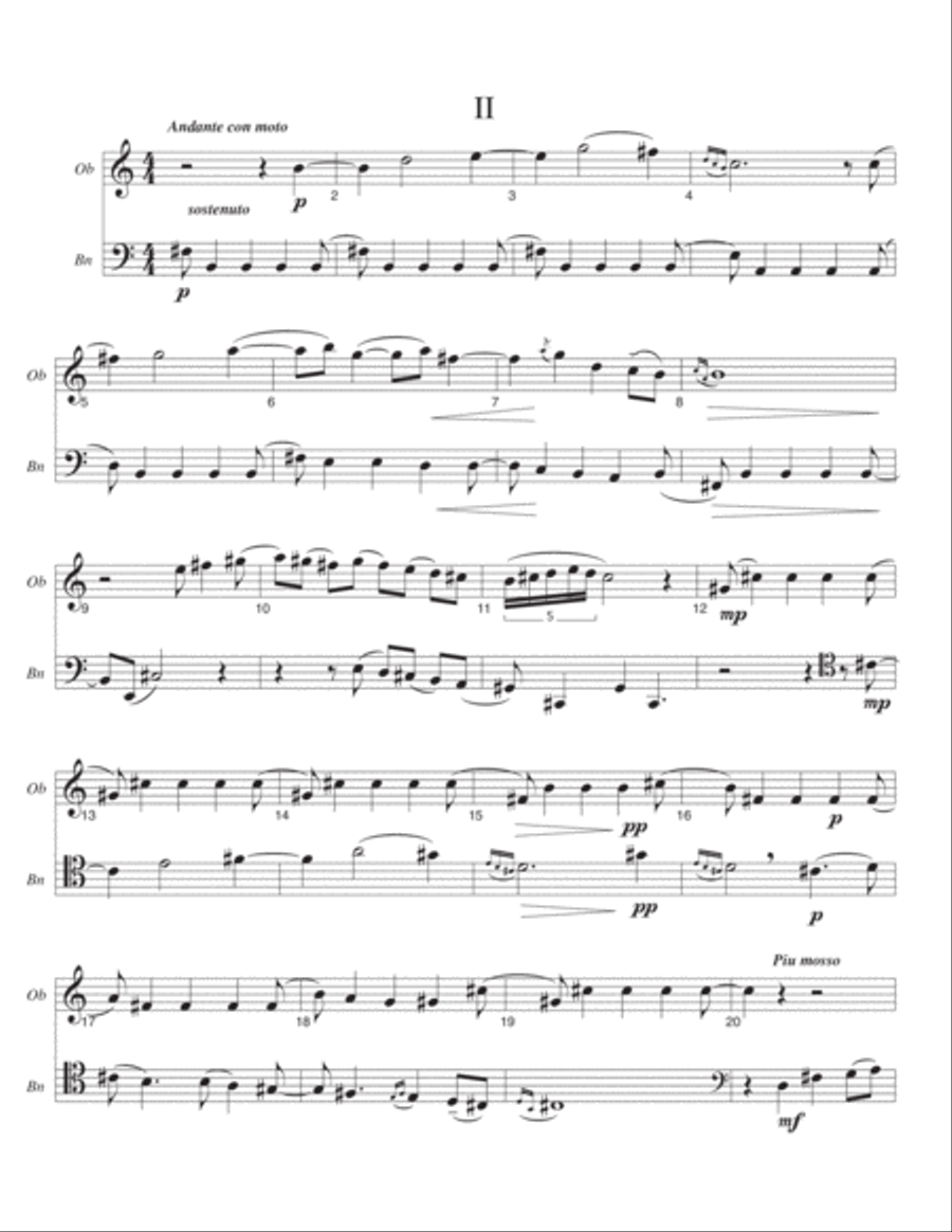 Duo Sonata Woodwind Duet scores gallery preview page 3