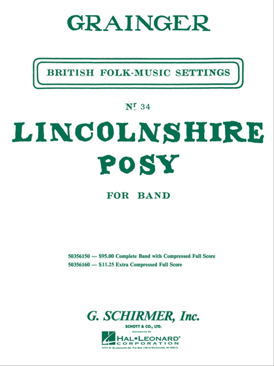 Lincolnshire Posy Concert Band scores gallery preview page 1