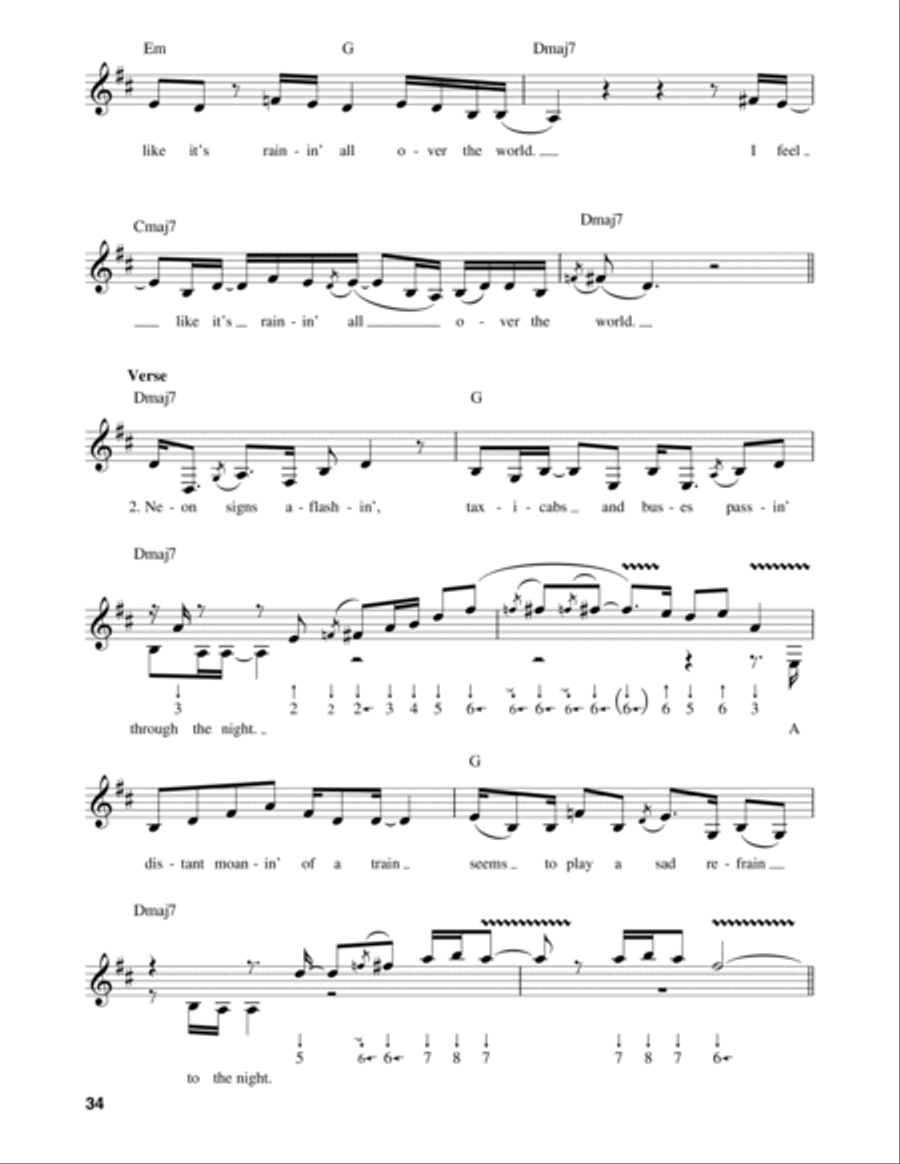 A Rainy Night In Georgia Harmonica scores gallery preview page 2