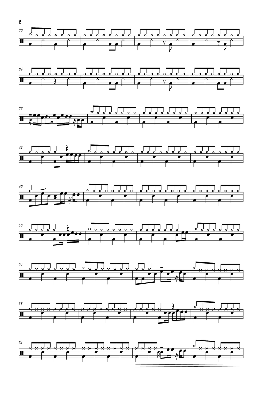 No Way Out (Theme From Brother Bear) Drum Set scores gallery preview page 2