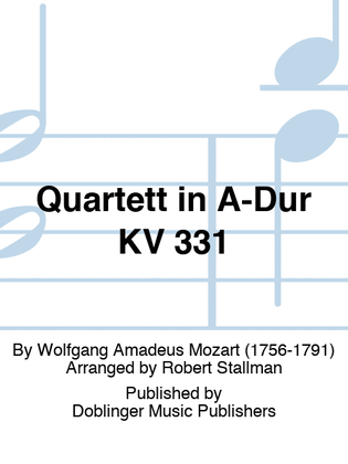 Book cover for Quartett in A-Dur KV 331