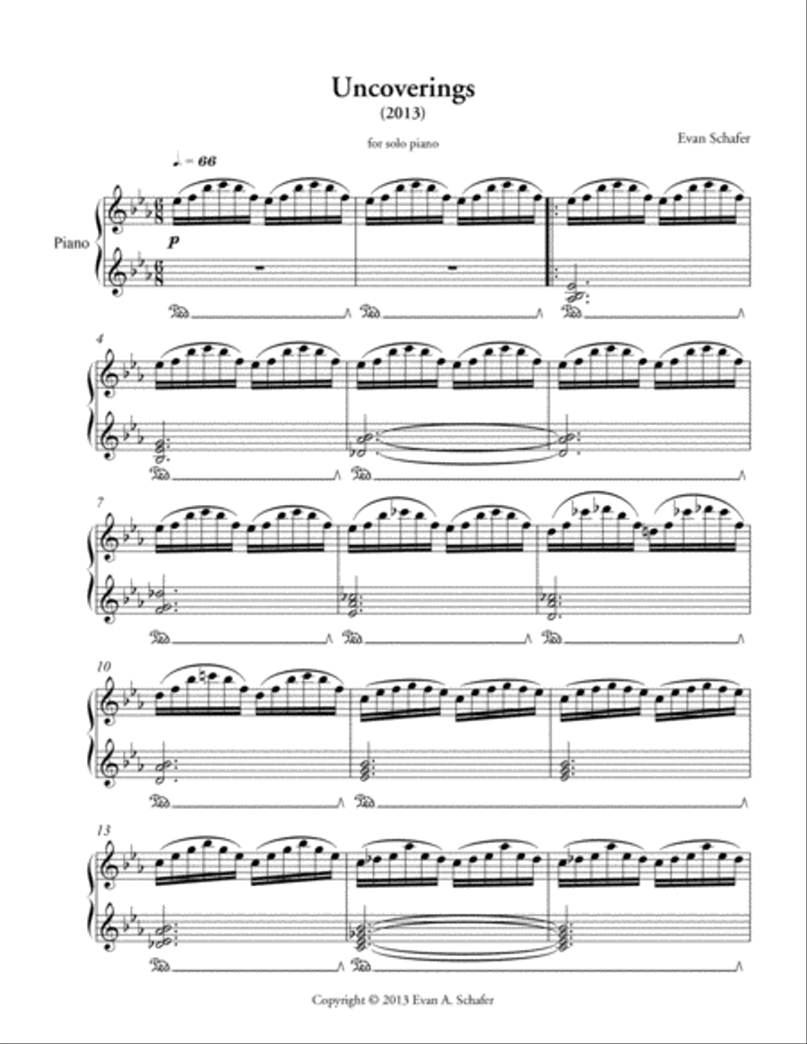 Uncoverings (2013) Piano Solo scores gallery preview page 2