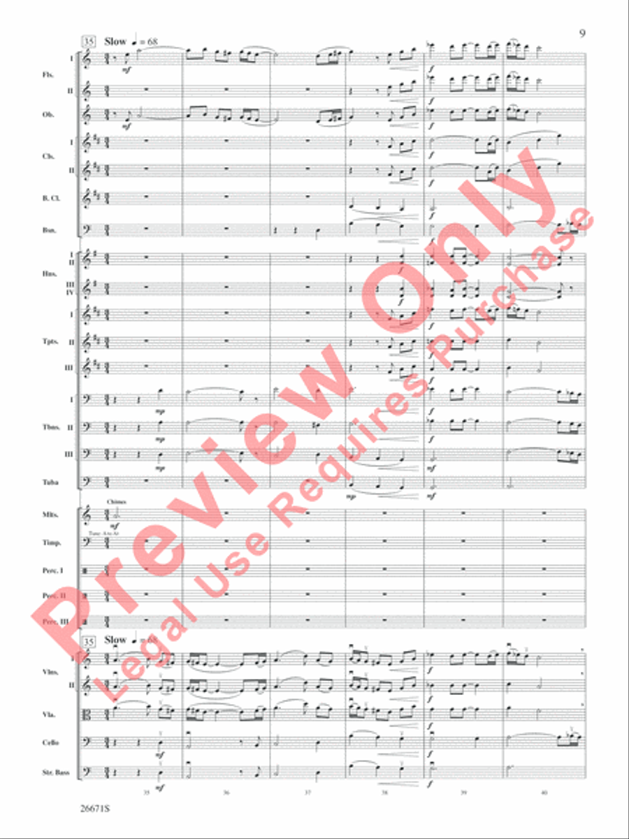 The Story of Mumble Happy Feet Full Orchestra scores gallery preview page 10