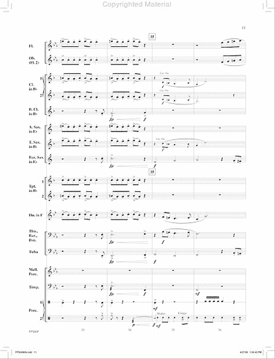 The Cliffs of Mendocino The Cliffs of Mendocino Concert Band scores gallery preview page 12