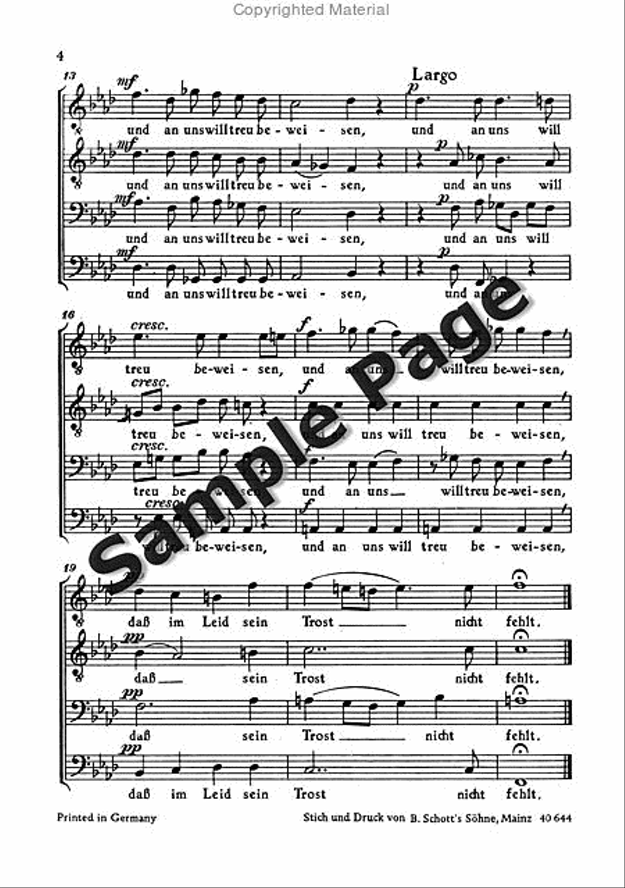 Am Grabe TTBB scores gallery preview page 5