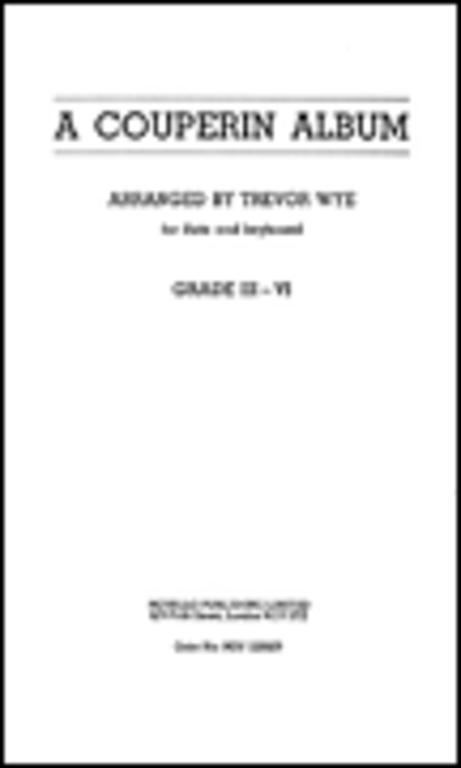 A Couperin Flute Album A Couperin Flute Album Flute Solo scores gallery preview page 1