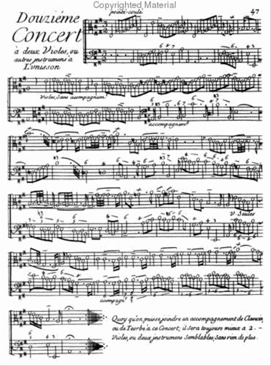 Viola da gamba - advanced pieces - Volume I Viola scores gallery preview page 3