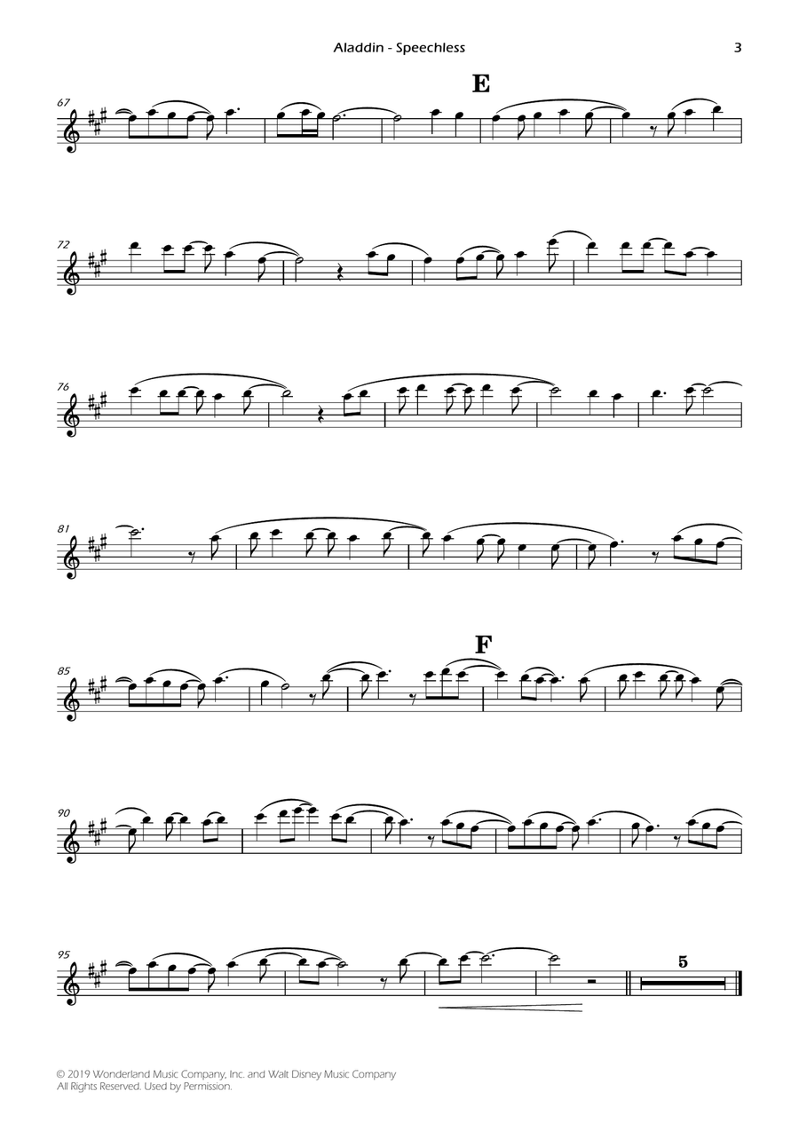 Speechless Speechless Violin Solo scores gallery preview page 3