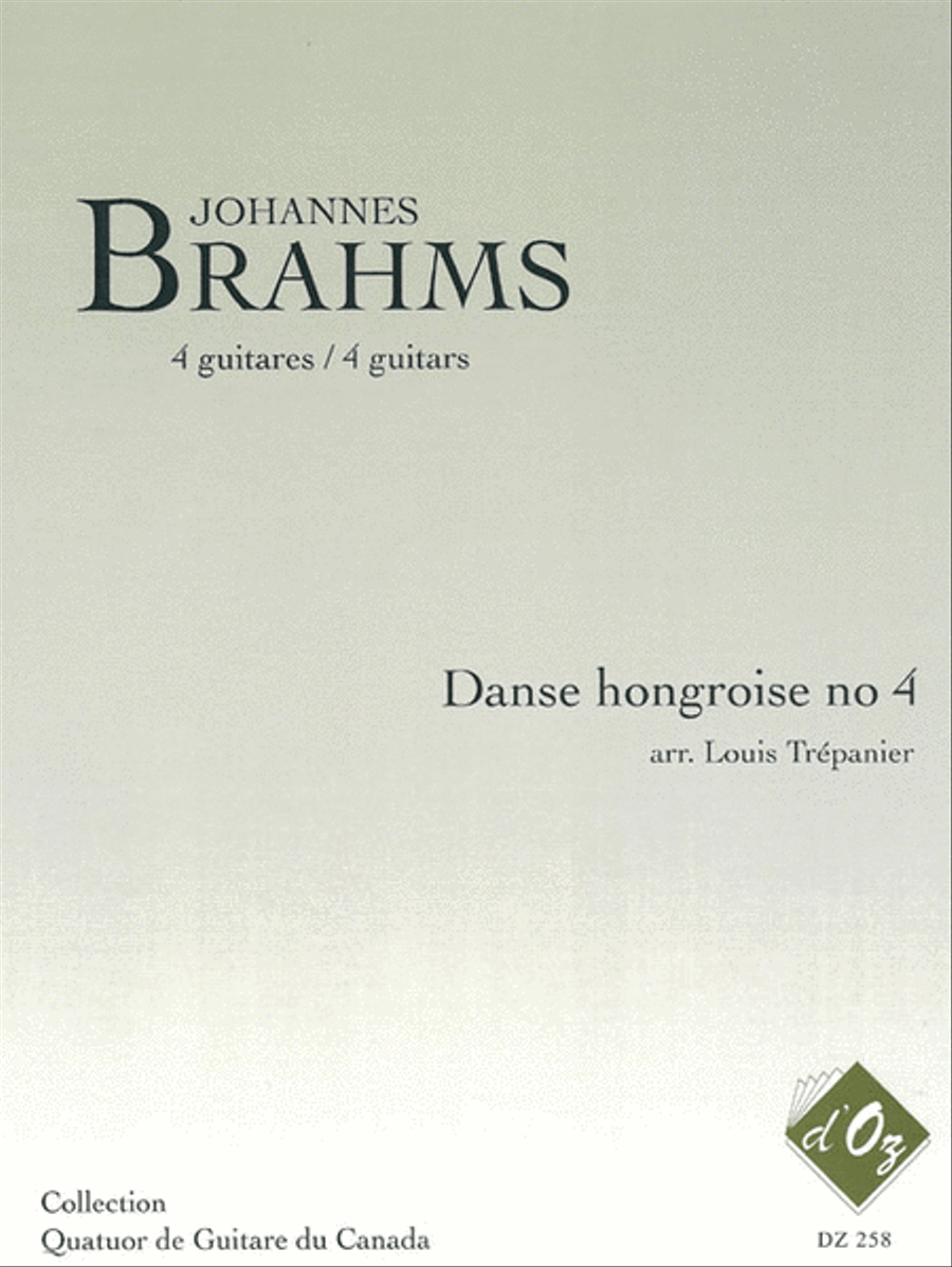 Danse hongroise no 4 Guitar Ensemble scores gallery preview page 1