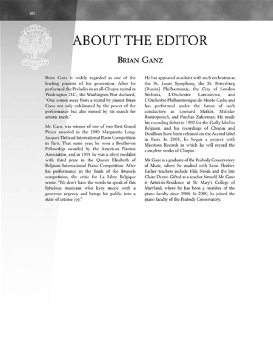 Chopin – Selected Preludes Piano Solo scores gallery preview page 6