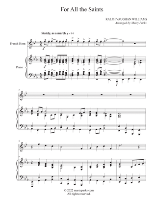 For All the Saints (French Horn - Piano)