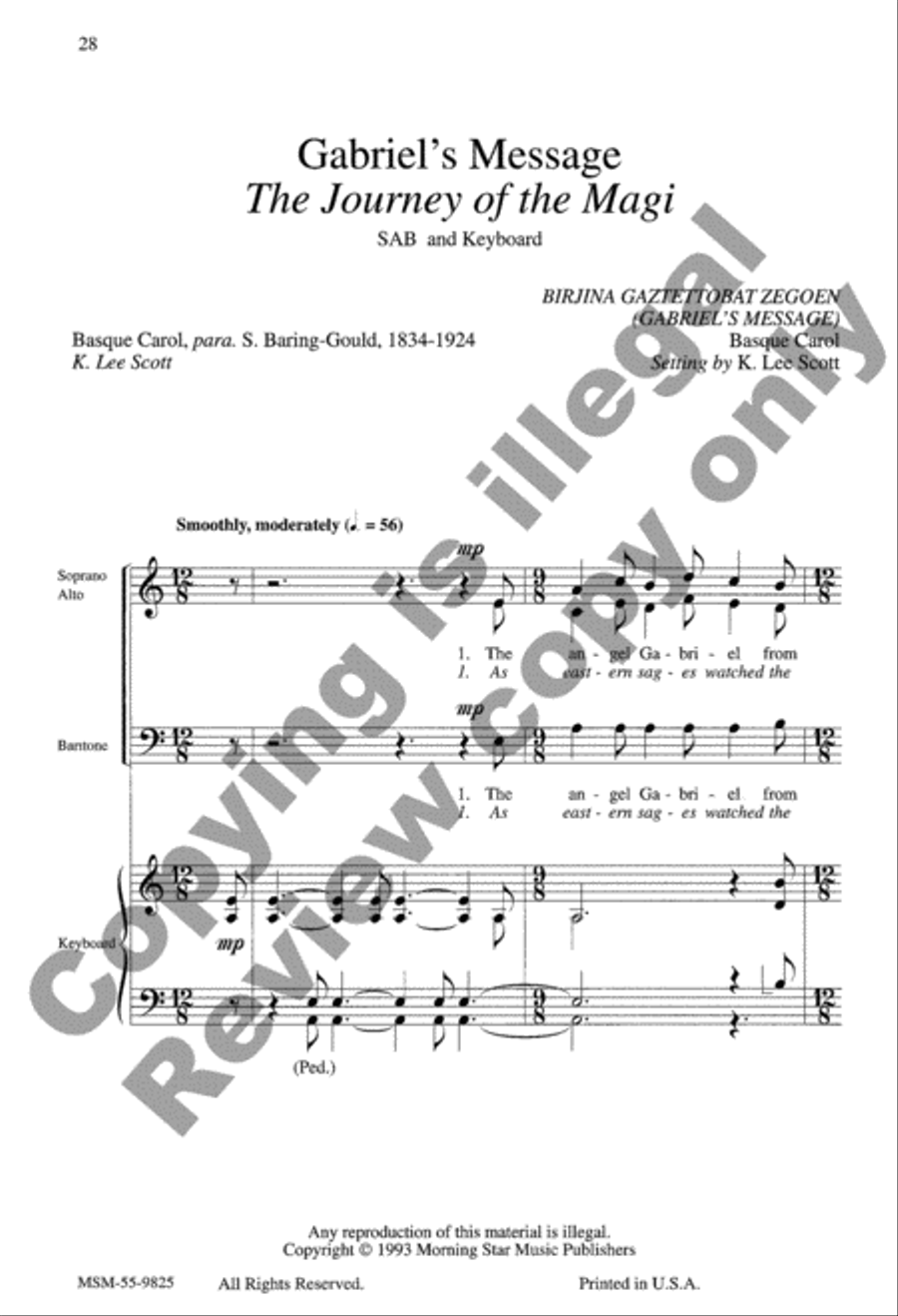 Coram Deo, Set I 3-Part scores gallery preview page 7