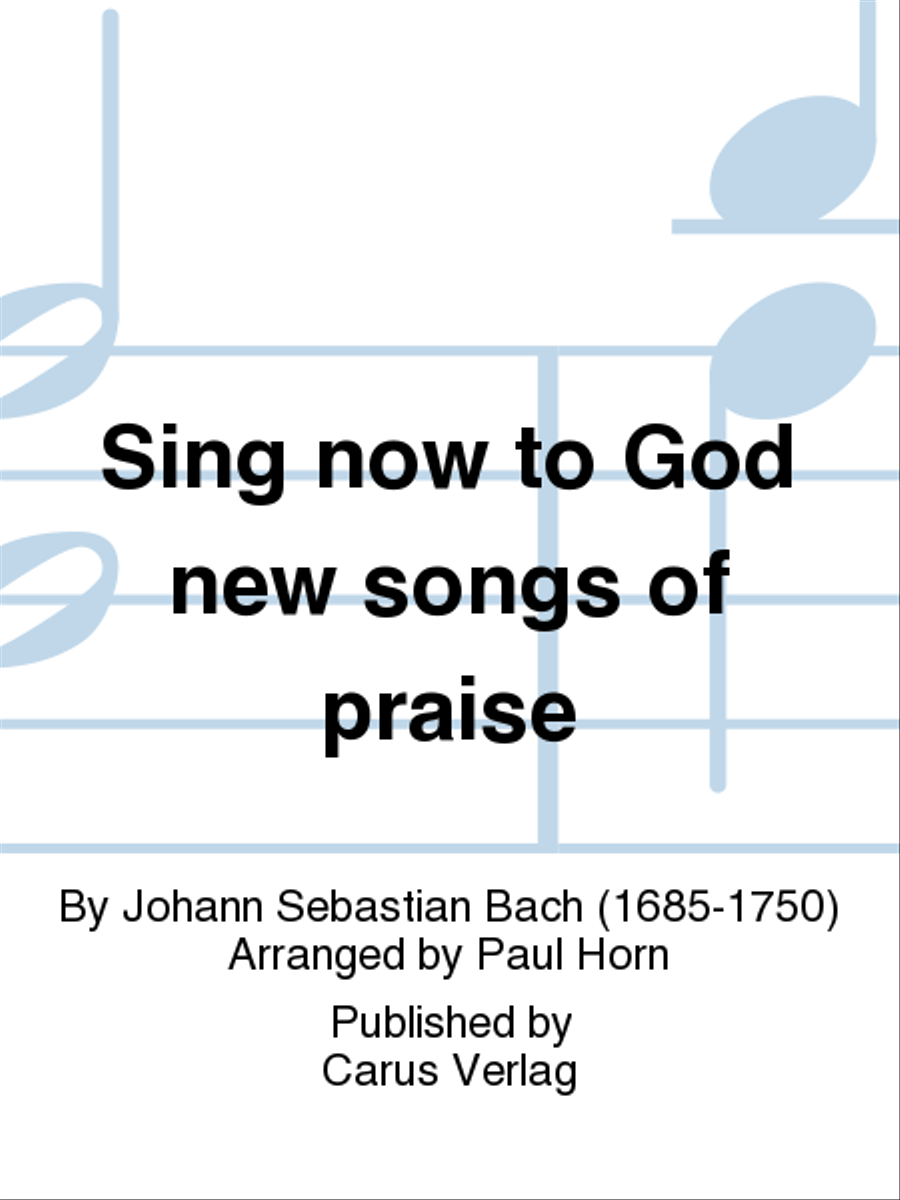Sing to the Lord a new song (Singet dem Herrn ein neues Lied) Choir scores gallery preview page 1