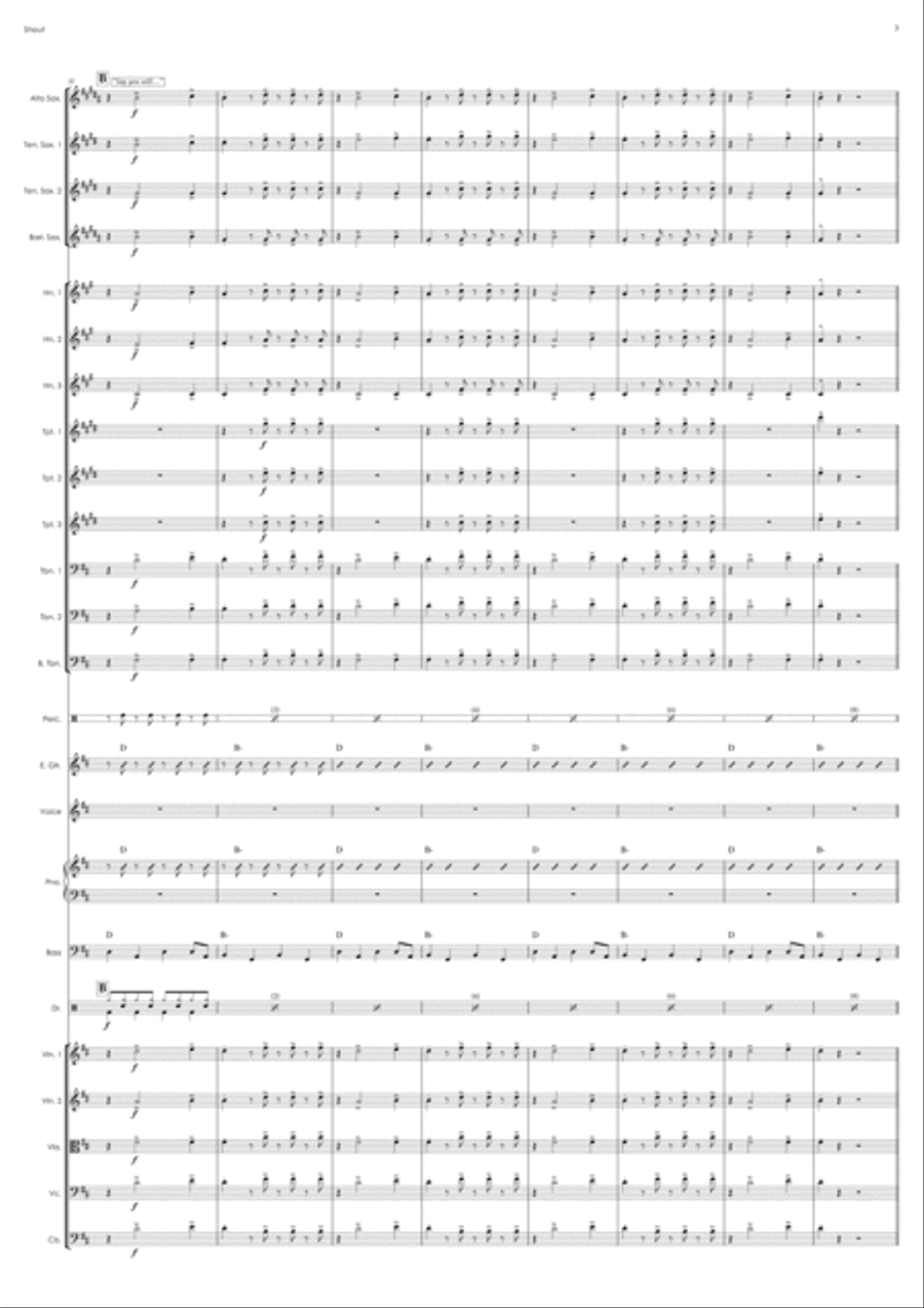 Shout Shout Jazz Ensemble scores gallery preview page 3
