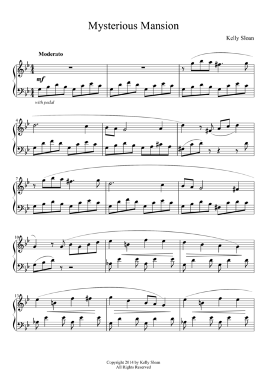 Mysterious Mansion Piano Method scores gallery preview page 1