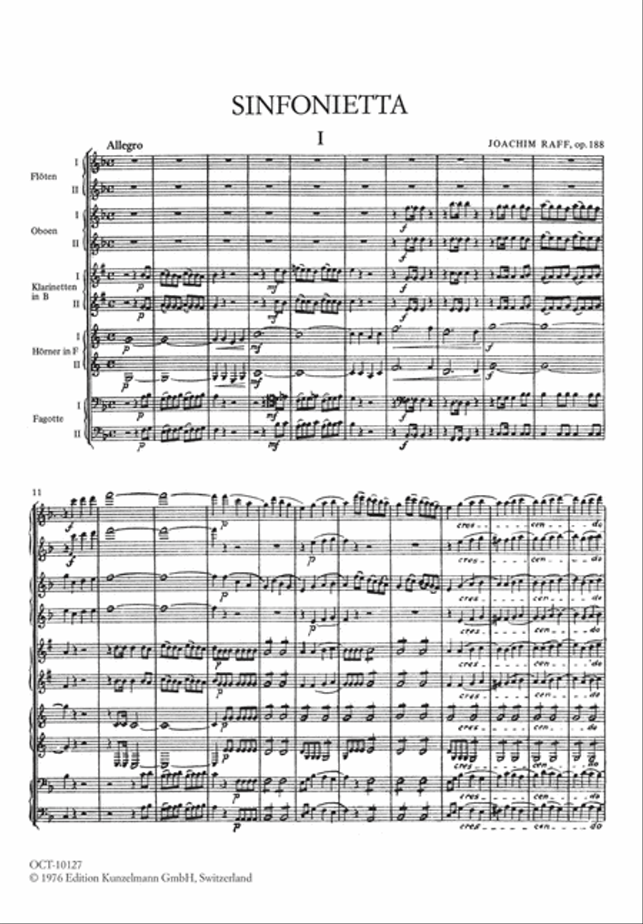 Sinfonietta for 10 winds Clarinet scores gallery preview page 2