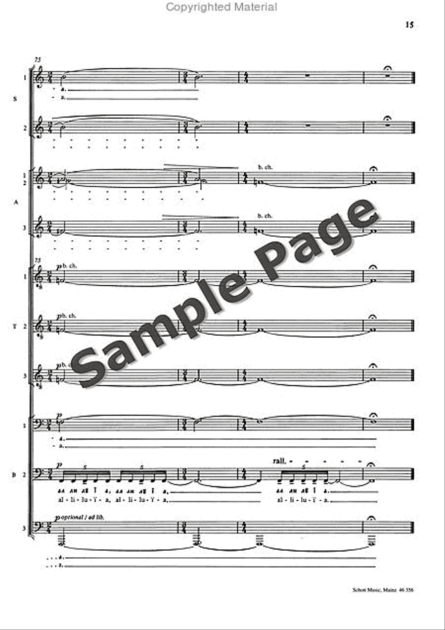 Song of Cherubim (1987) Song of Cherubim (1987) Divisi scores gallery preview page 16