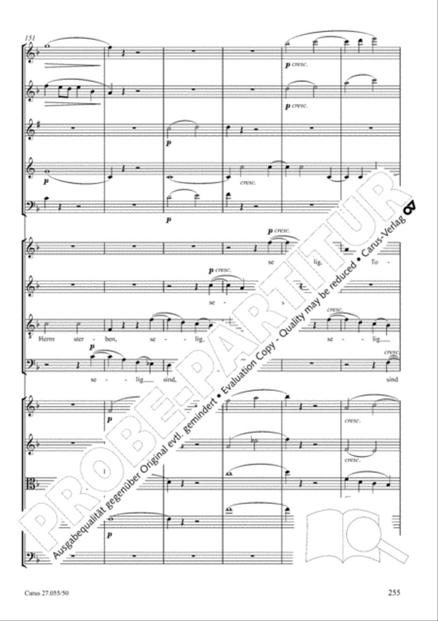 Ein Deutsches Requiem (German Requiem) 4-Part scores gallery preview page 262