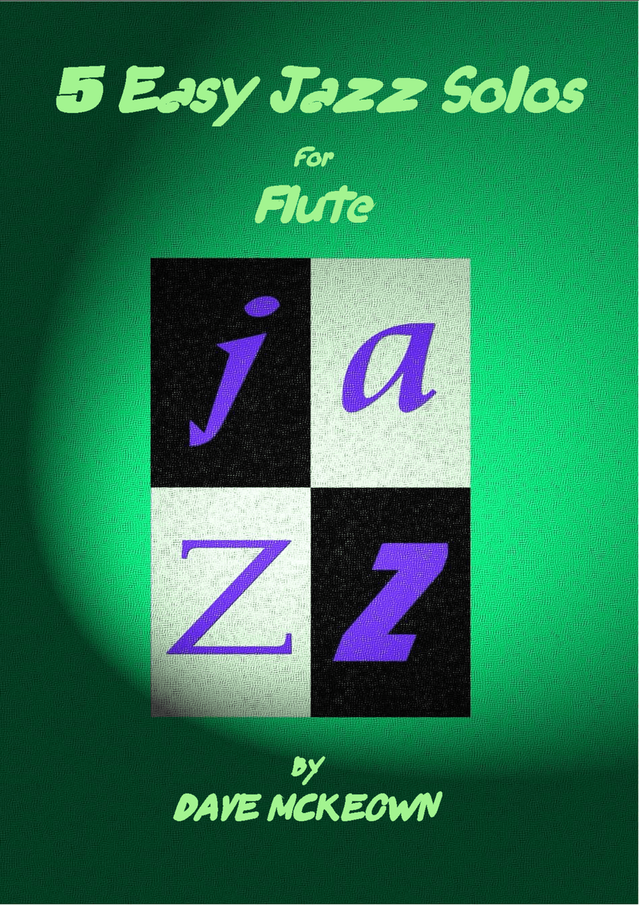 5 Easy Jazz Solos for Flute and Piano Flute Solo scores gallery preview page 1