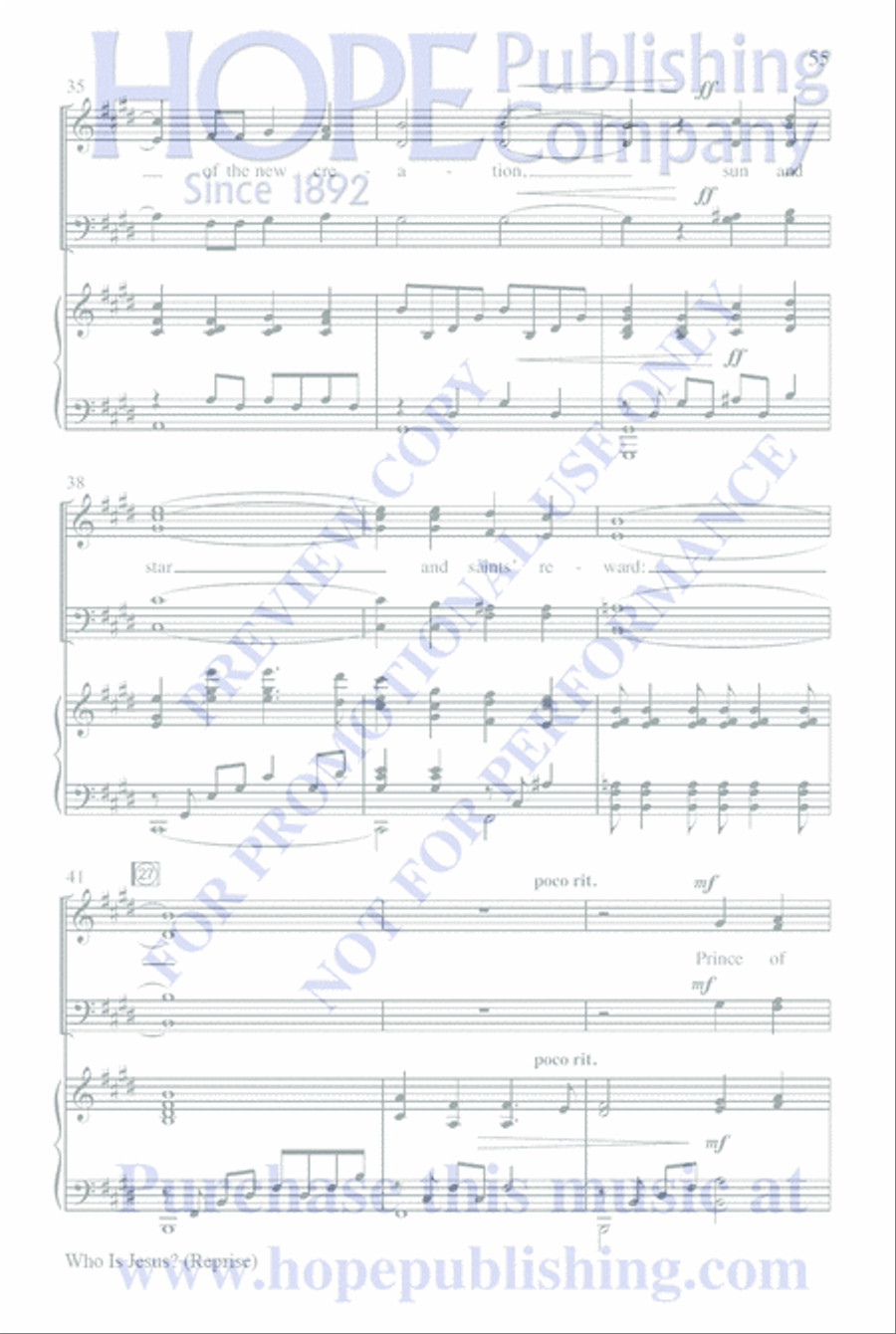 Who Is Jesus? 4-Part scores gallery preview page 59