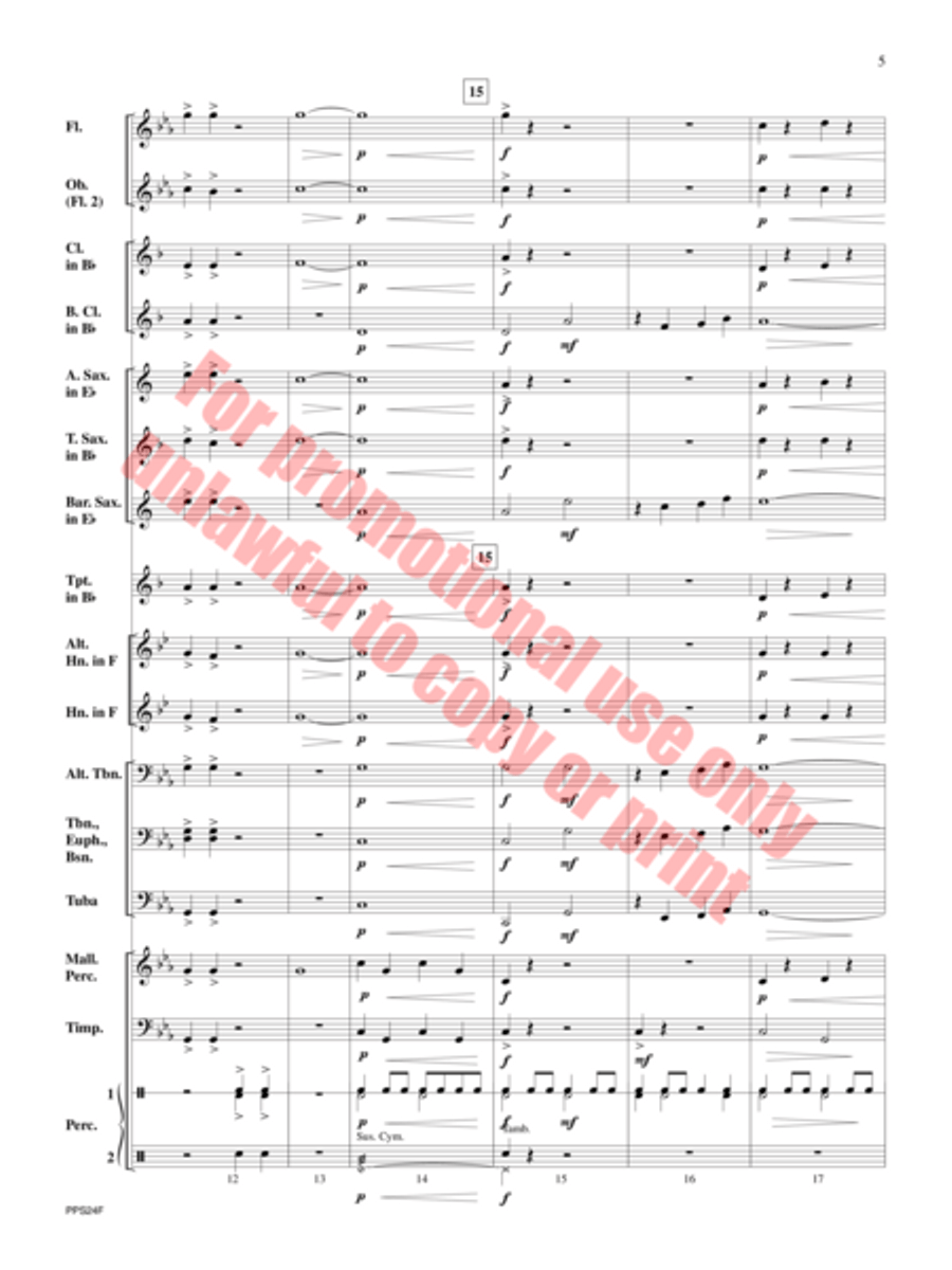 Mammoth Concert Band scores gallery preview page 6