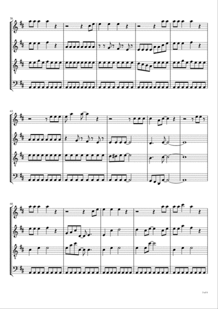 Let's Go Woodwind Quartet scores gallery preview page 6