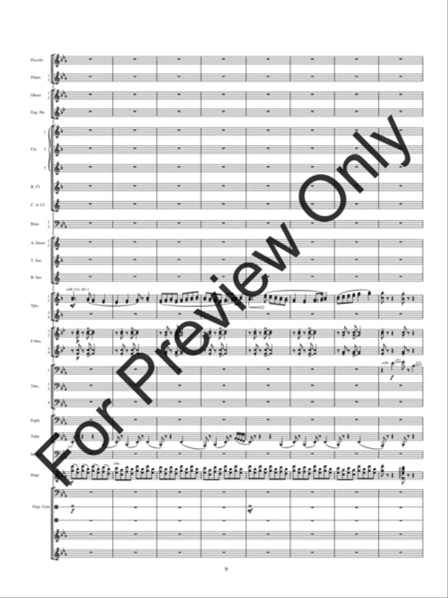 Holiday Rhapsody Concert Band scores gallery preview page 12