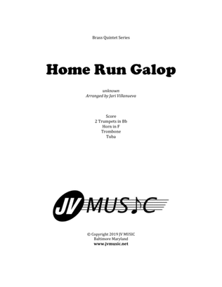 Book cover for Home Run Galop for Brass Quintet