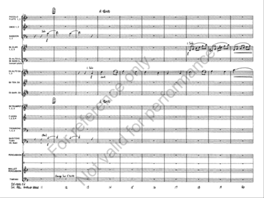 Symphonic Variations on Amazing Grace Concert Band scores gallery preview page 5
