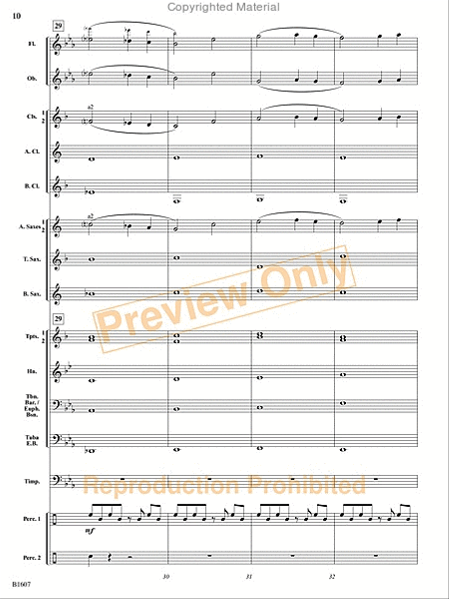 The Fires of Bandai Concert Band scores gallery preview page 31
