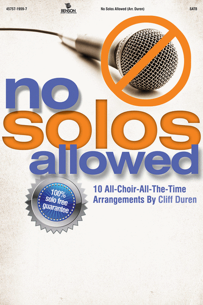 No Solos Allowed (Split Track Accompaniment CD)